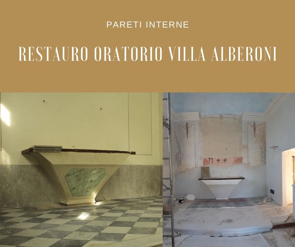 Restauro oratorio di Villa Alberoni